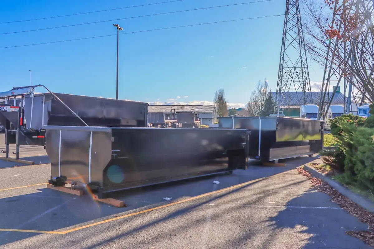 Roll-off dumpster ready for waste disposal at job site for Residential Dumpster Rental in Placentia